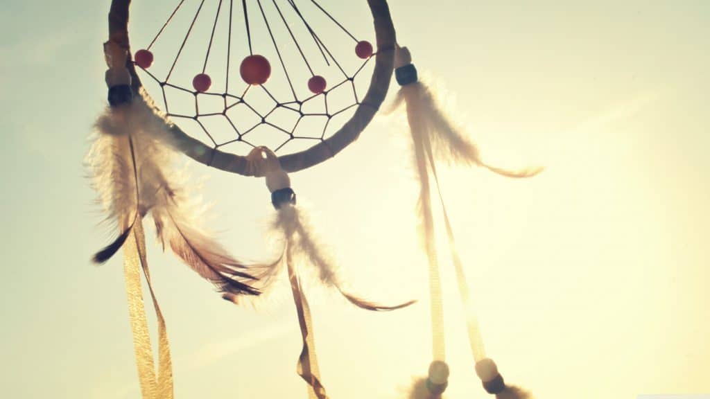 Native american dreamcatcher depicting symbolism