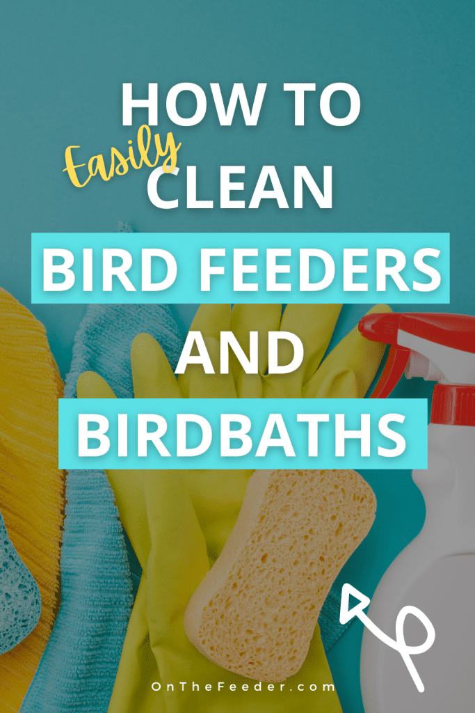 cleaning supplies for bird feeders and birdbath