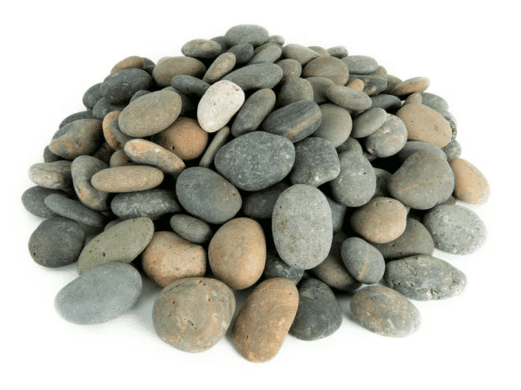 landscape stones to clean up under feeder